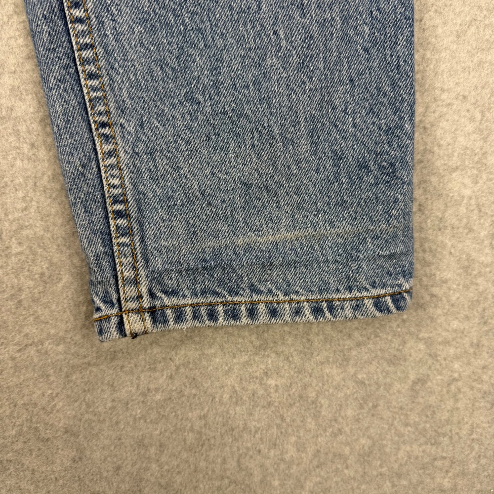 Vintage Levis 550 Jeans Mens 32x27 Medium Wash Relaxed Fit Orange Tab 90s Denim - Picture 5 of 16